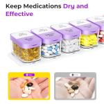 Odaro Extra Large 7-Day Pill Organizer - Purple