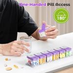 Odaro Extra Large 7-Day Pill Organizer - Purple