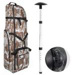 Wheeled Brown Camo Golf Travel Bag for Airlines