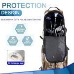 Wheeled Brown Camo Golf Travel Bag for Airlines