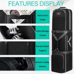 GoHimal Adjustable Golf Travel Bag with Wheels