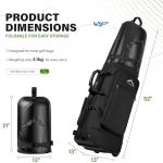 UNIHIMAL Hard Case Golf Travel Bag with Wheels