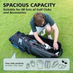 Lightweight Golf Travel Bag with Wheels and Hard Case