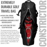 CaddyDaddy Golf Constrictor Travel Cover, Grey/Black