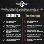 CaddyDaddy Golf Constrictor Travel Cover, Grey/Black