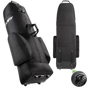 APTY Padded Golf Bag with Wheels for Travel