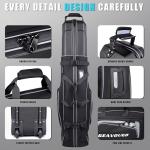 GEAVOUED Golf Travel Bag with Hard Case & Wheels