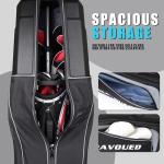 GEAVOUED Golf Travel Bag with Hard Case & Wheels