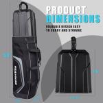 GEAVOUED Golf Travel Bag with Hard Case & Wheels