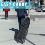 GEAVOUED Golf Travel Bag with Hard Case & Wheels
