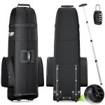 APTY Waterproof Golf Club Travel Bag with Wheels
