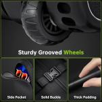 APTY Waterproof Golf Club Travel Bag with Wheels