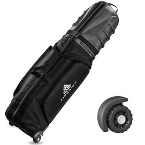 FIRED-UP Hard Shell Golf Travel Bag with Wheels