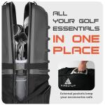 FIRED-UP Hard Shell Golf Travel Bag with Wheels