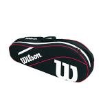 Wilson Advantage III Triple Tennis Bag - Black/White/Red