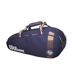 Wilson Roland Garros Team Racket Bag, Navy/Brown