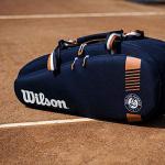 Wilson Roland Garros Team Racket Bag, Navy/Brown