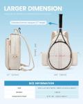 Quilted Water-Resistant Sling Tennis Bag