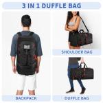 Bosstin 45L Gym Duffle Bag with Shoe Compartment