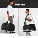 Uarition 55L Black Duffle Bag for Travel & Gym