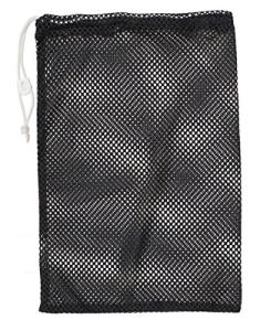 Champion Sports Mesh Drawstring Equipment Bag - Black