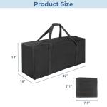 CoolBebe 32" Large Sports Duffel Bag - Black