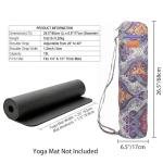ELENTURE Adjustable Canvas Yoga Mat Tote Bag