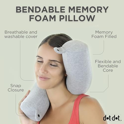 Dot&Dot Twist Memory Foam Travel Pillow Set