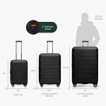 22" Indestructible Hardshell Expandable Spinner Luggage