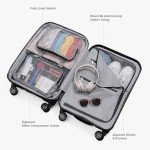 22" Indestructible Hardshell Expandable Spinner Luggage