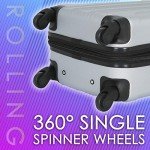 Travelers Club Chicago Teal Expandable Spinner Luggage