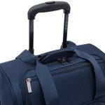 TPRC Smart USB Charging Underseat Luggage, Navy Blue