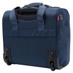 TPRC Smart USB Charging Underseat Luggage, Navy Blue