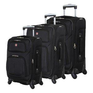 SwissGear Sion Black Expandable Luggage Set
