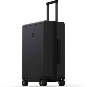 LEVEL8 Lightweight 24-Inch Hardside Suitcase - Black