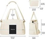 ETRONIK Women's Travel Duffel Bag with Shoe Compartment