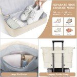 ETRONIK Women's Travel Duffel Bag with Shoe Compartment