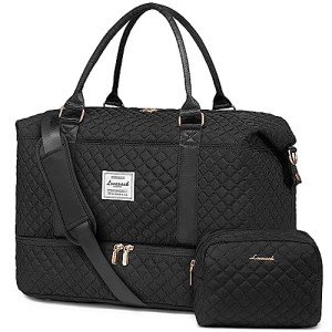 LOVEVOOK Women's Duffle Bag with Shoe Compartment