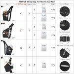 OSOCE Anti-Theft Waterproof Sling Bag for Travel