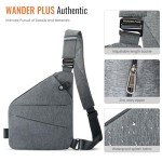 WANDER PLUS Anti-Theft Crossbody Bag – Grey