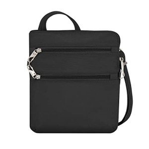 Travelon Anti-theft Slim Double Zip Crossbody Bag