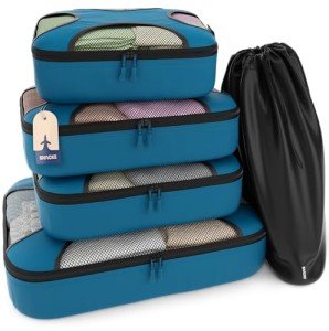 5-Piece Lightweight Packing Cubes Set - Gentlemen's Blue