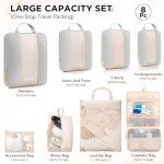 8 Compression Packing Cubes for Travel Essentials