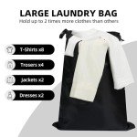 8-Piece Travel Packing Cubes Set - Black