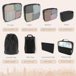 Shacke 8-Piece Packing Cubes Set for Travelers