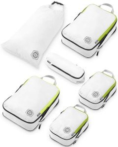 6-Piece Compression Packing Cube Set for Travel