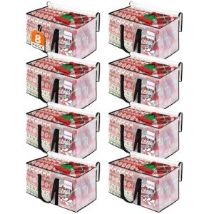 BlissTotes Heavy Duty Moving Storage Bags - 8 Pack