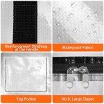 BlissTotes Heavy Duty Moving Storage Bags - 8 Pack