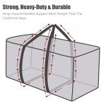 Extra Large Moving Bags with Zippers - 8 Pack