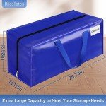 Extra Large Heavy Duty Moving Storage Totes - 6 Pack
